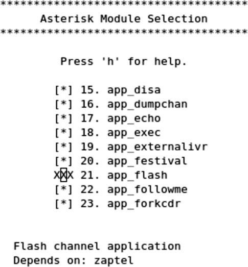 List of modules to be built